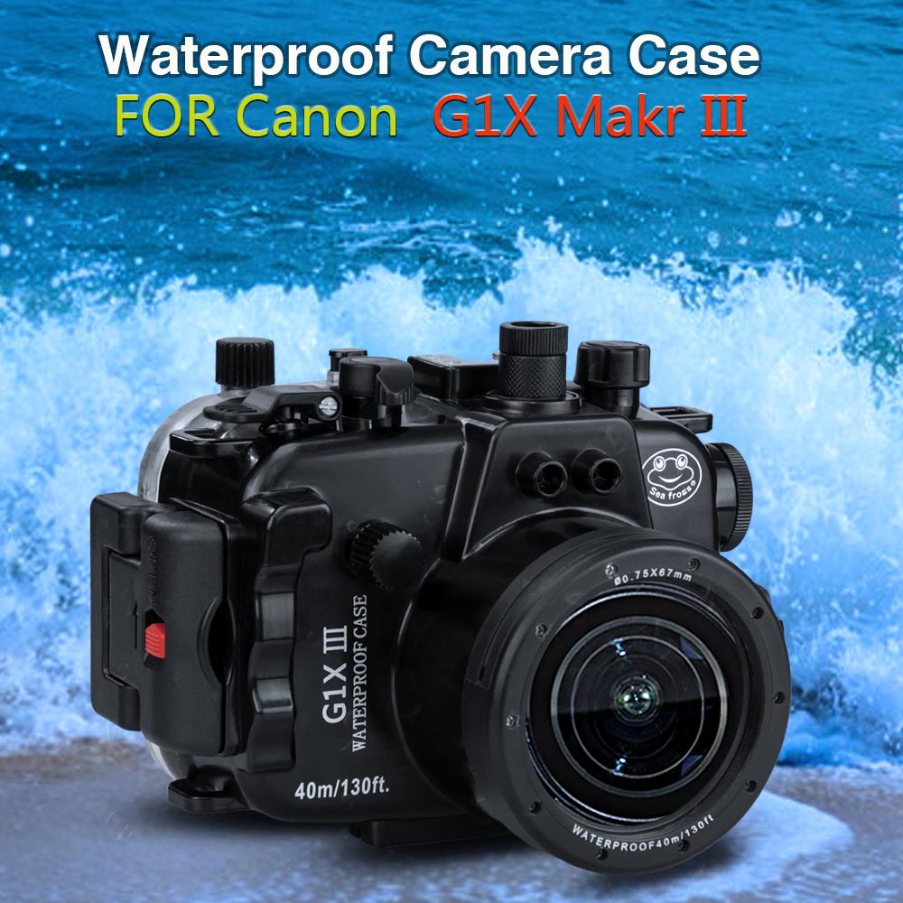 Canon G1X III 40m/130ft Sea Frogs Underwater Camera Housing