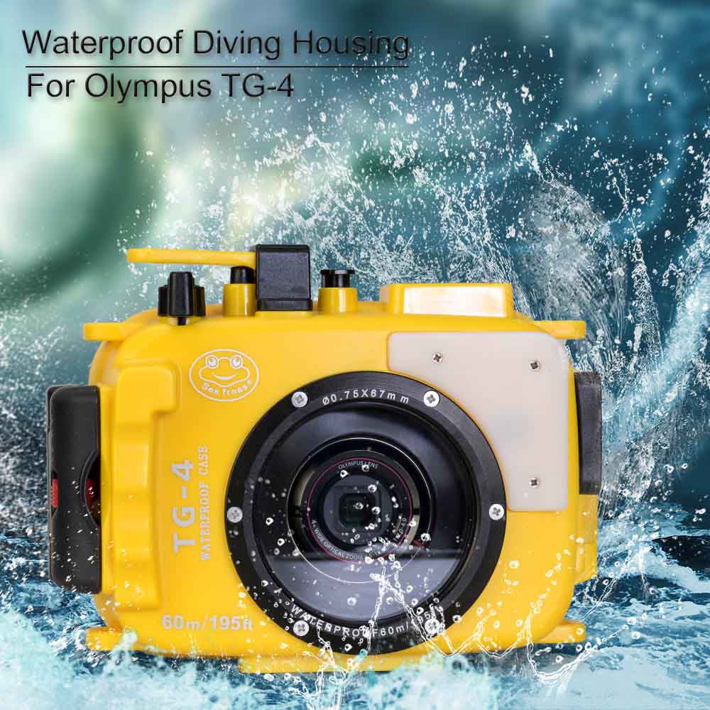 Sea Frogs 60m/195ft Underwater Camera Housing for Olympus TG-3 & TG-4