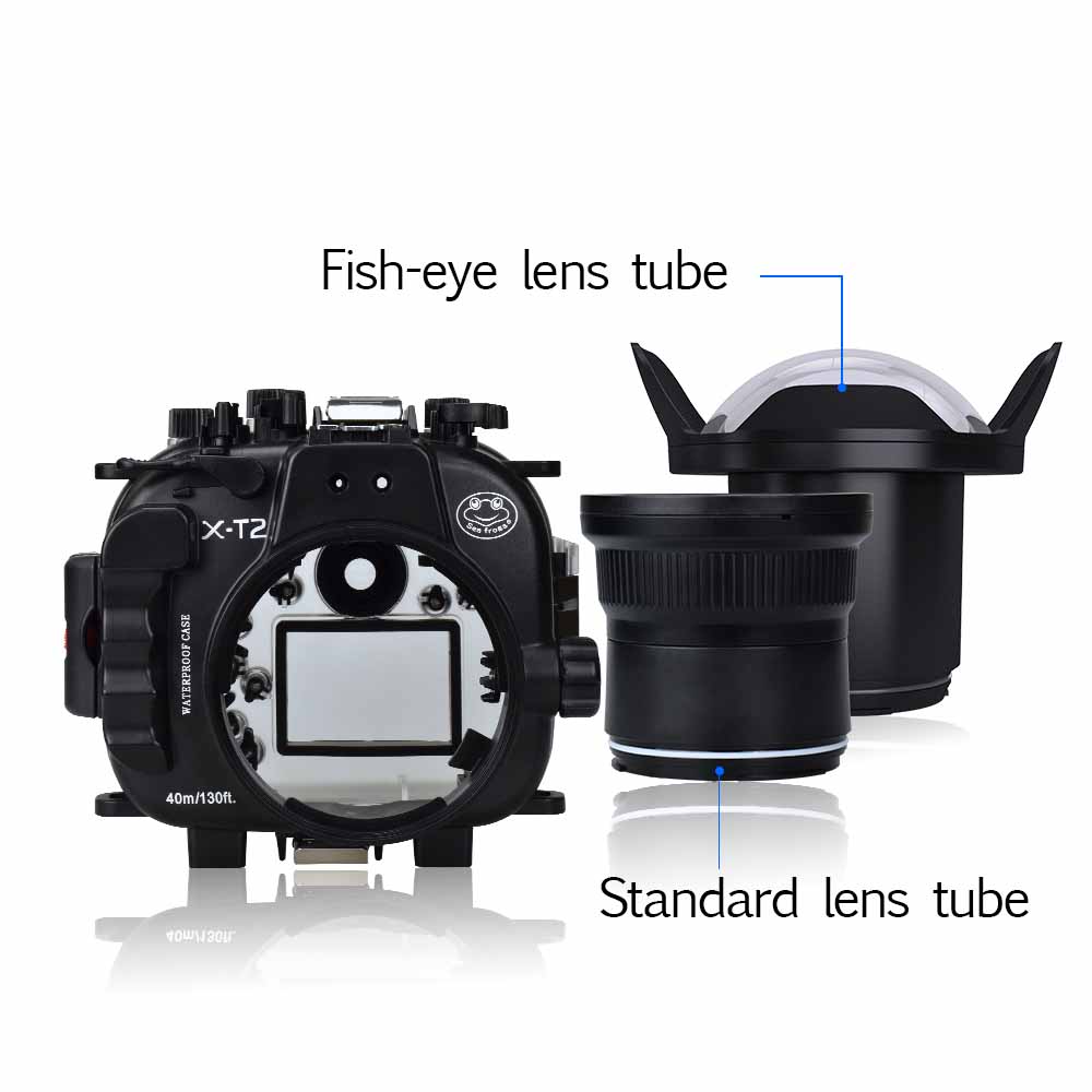 Sea Frogs Fujifilm X-T2 40M/130FT Underwater camera housing (16-55MM)