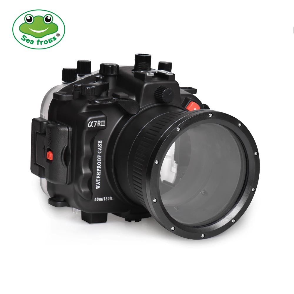 [未审核]Seafrogs 40M/130FT Underwater Camera Housing For Sony A7R III With Standard Port (28-70mm) Black