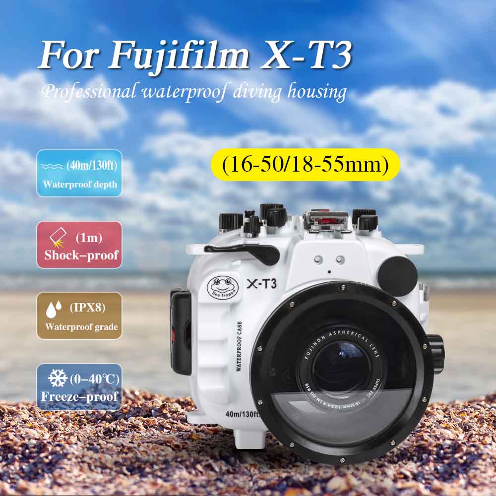 Sea Frogs Fujifilm X-T3 40M/130FT Underwater camera housing (16-50mm/18-55mm)