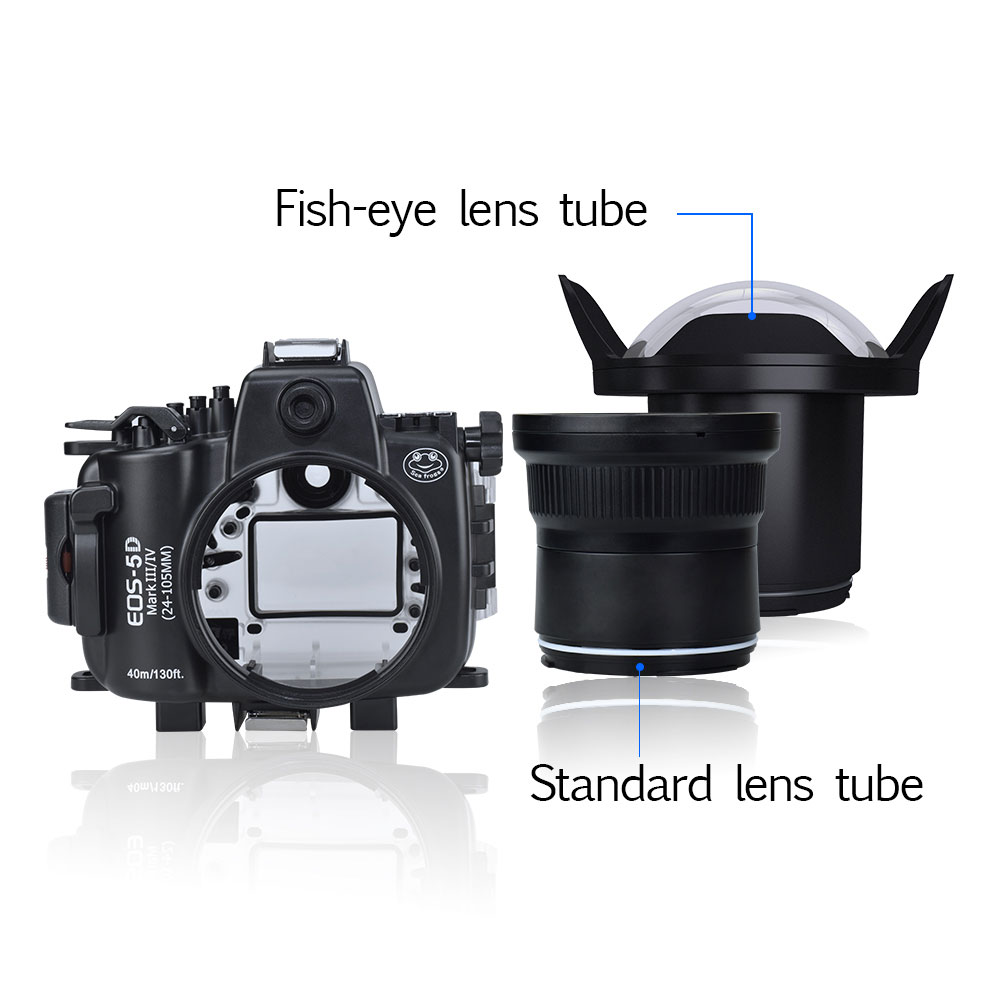 Sea Frogs 40m/130ft Underwater Camera Housing  for Canon EOS 5D Mark IV (compatible with Mark III)