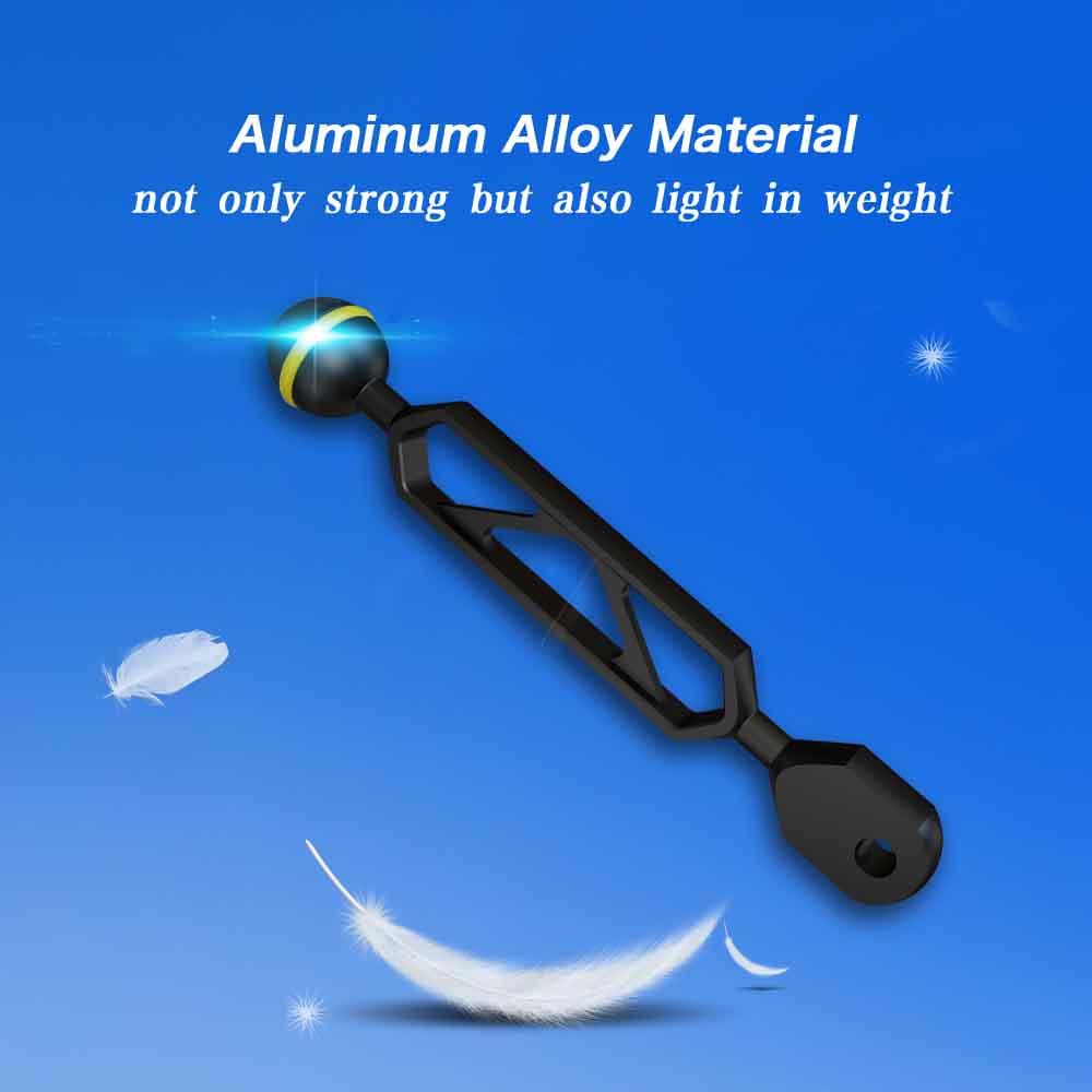 6"8" inch Aluminum Alloy Ball & YS Head Adapter Arm