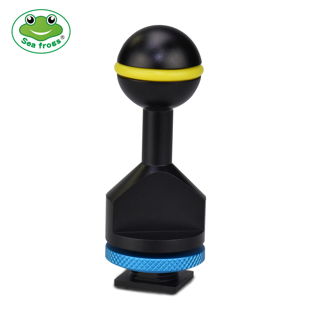 2.5"/6.9cm Cold Shoe - 1" Ball Adapter