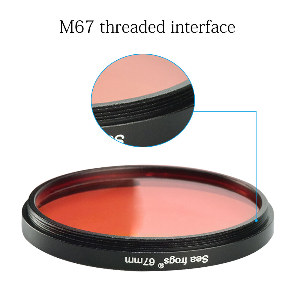 67mm to 52mm Red Filter