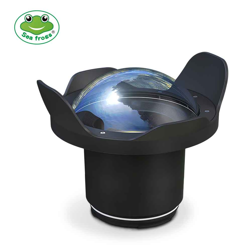 WA005-A  40M/130FT 6" inch wide angle dome port for waterproof camera case （φ 90mm* L 106mm）