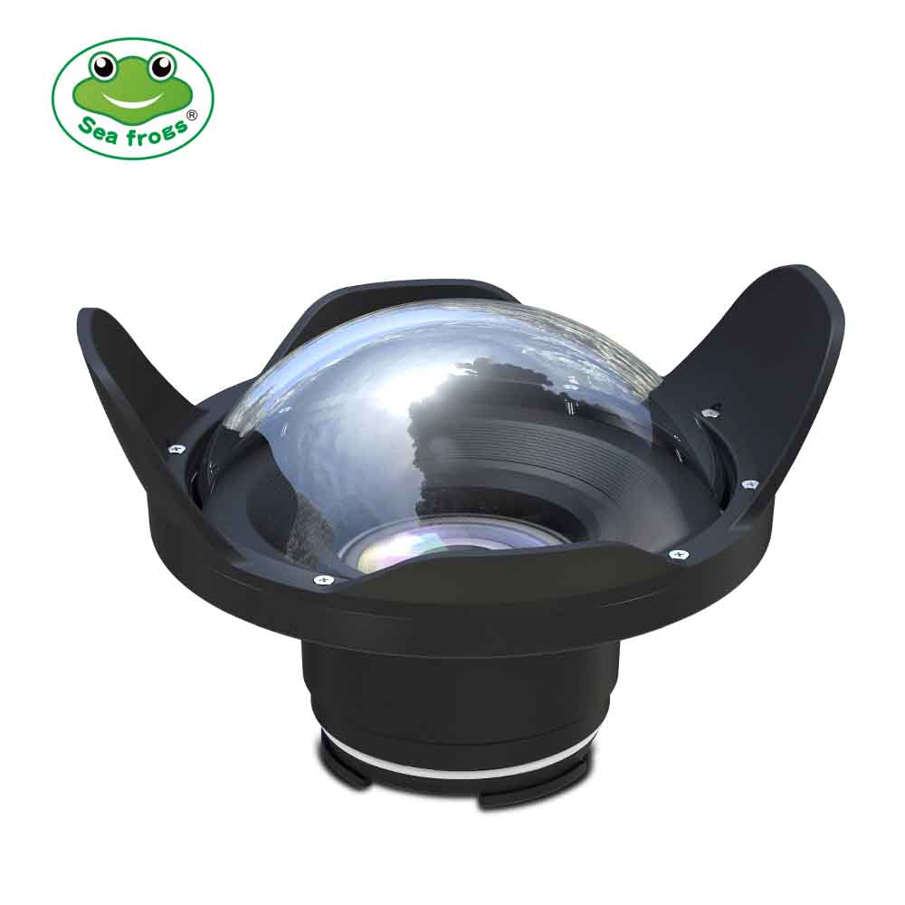 WA005-D  40M/130FT 6" inch wide angle dome port for camera waterproof housing（φ 70mm* L 60mm）