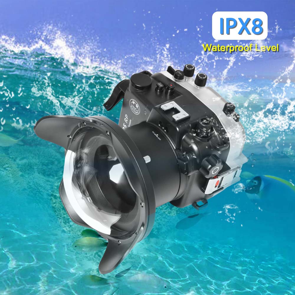 Sea Frogs 40m/130ft Underwater Camera Housing With Dome Port For Canon EOS RP