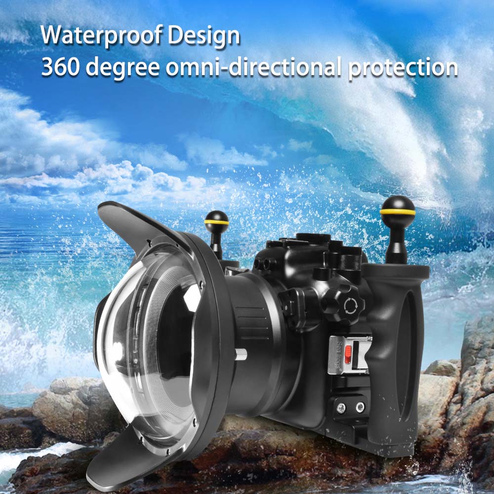 [未审核]100M/325FT waterproof case with dome port for Sony A7R-III/A7-III (16-35mm）
