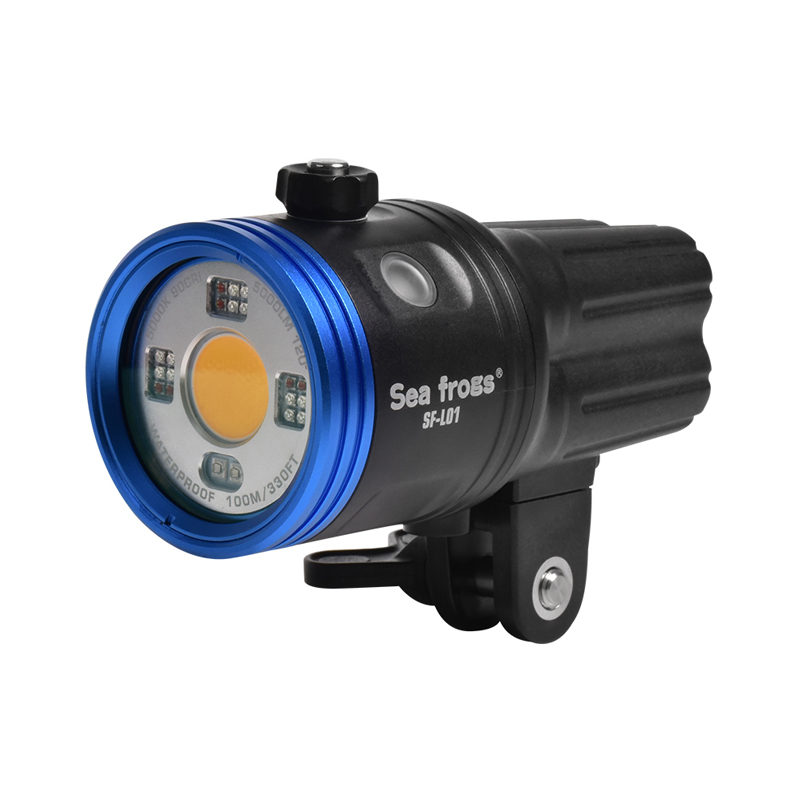 New Arrival Seafrogs SF-L01 5000lm Diving Torch With Panel Glass