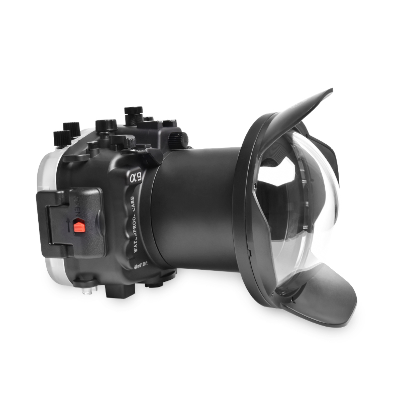Sea Frogs 40M/130FT Underwater Camera Housing For Sony A9 With Long Dome Port WA005-A (24-70mm)