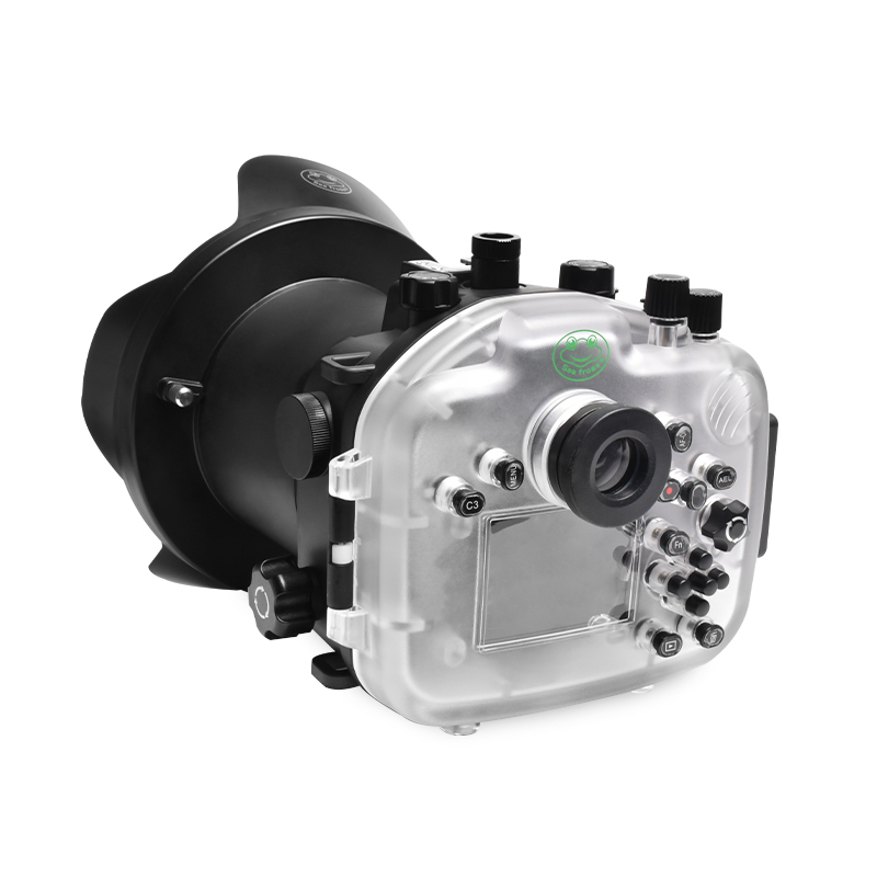 Sea Frogs 40M/130FT Underwater Camera Housing For Sony A9 With Long Dome Port WA005-A (24-70mm)