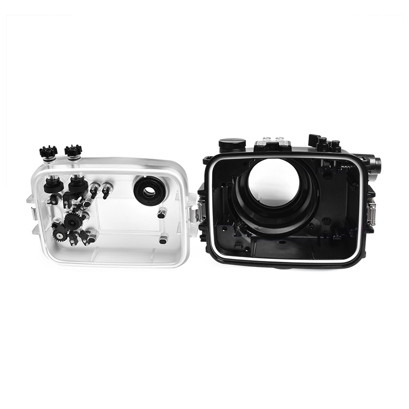 Sea Frogs 40M/130FT Diving Waterproof Case For Sony A6600 With Flat Port (10-18mm)