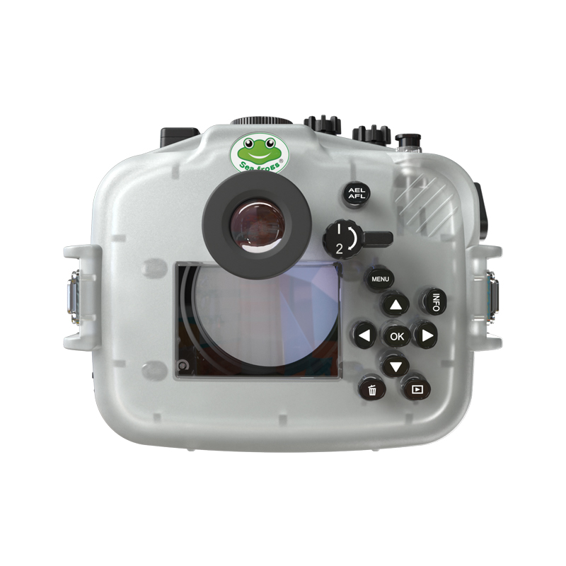 Sea Frogs 40M/130FT Camera Underwater Waterproof Housing For Olympus EM5 III With Flat Port (12-50MM)