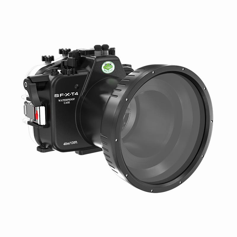 Seafrogs 40m/130ft Underwater Camera Housing For Fujifilm X-T4 with Long Flat Port (16-55mm)