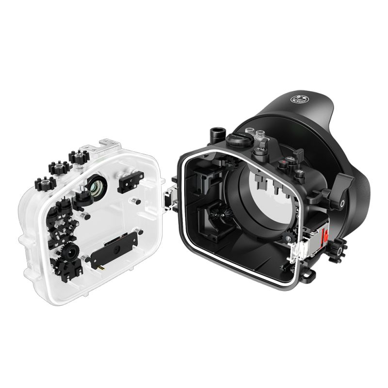 Sea Frogs 40M/130FT Underwater Camera Housing For Sony Alpha 7 IV  (ILCE-7M4 /α7 IV) With Dome Port (WA005-B)