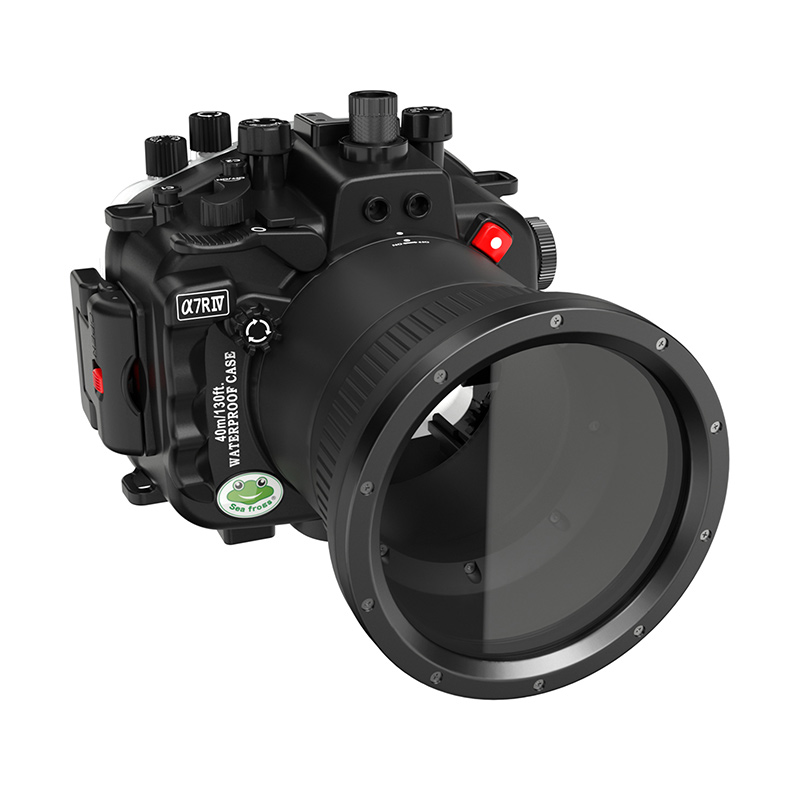 New Updated Sea Frogs 40M/130FT Underwater Camera Housing For Sony A7R IV With FL90 Flat Port
