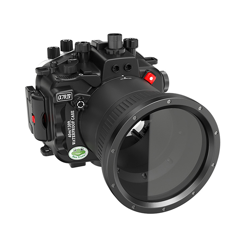 New Updated Sea Frogs 40M/130FT Underwater Camera Housing For Sony A7R IV With FL90 Flat Port
