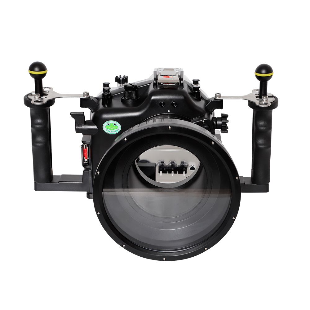 Sea Frogs 40M/130FT Underwater Camera Housing For Canon EOS-R3 With FL100 Flat Port