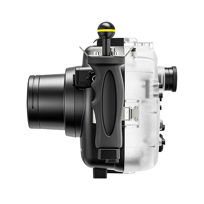 Seafrogs 40M/130FT Underwater Camera Housing For Canon EOS-R3 With FL60 Flat Port