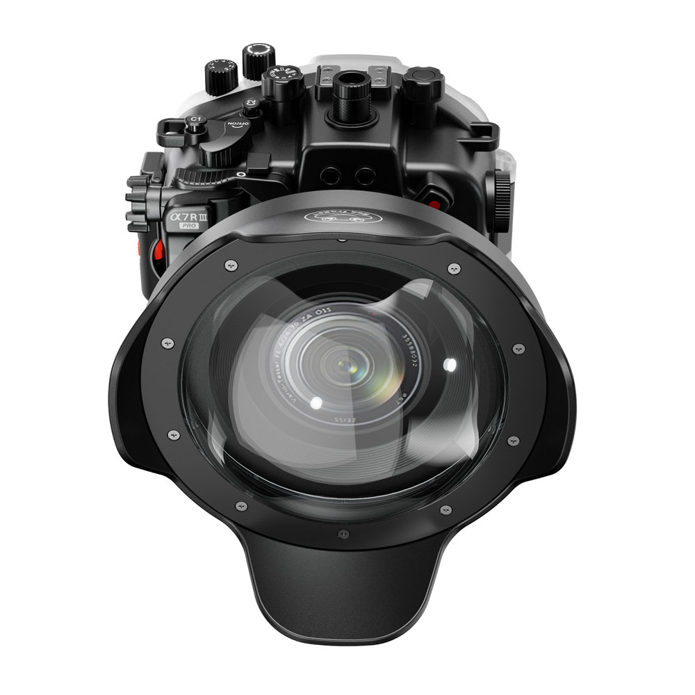 Sea Frogs 40M/130FT Underwater Camera Housing For Sony A7R III PRO With WA005-F Dome Port