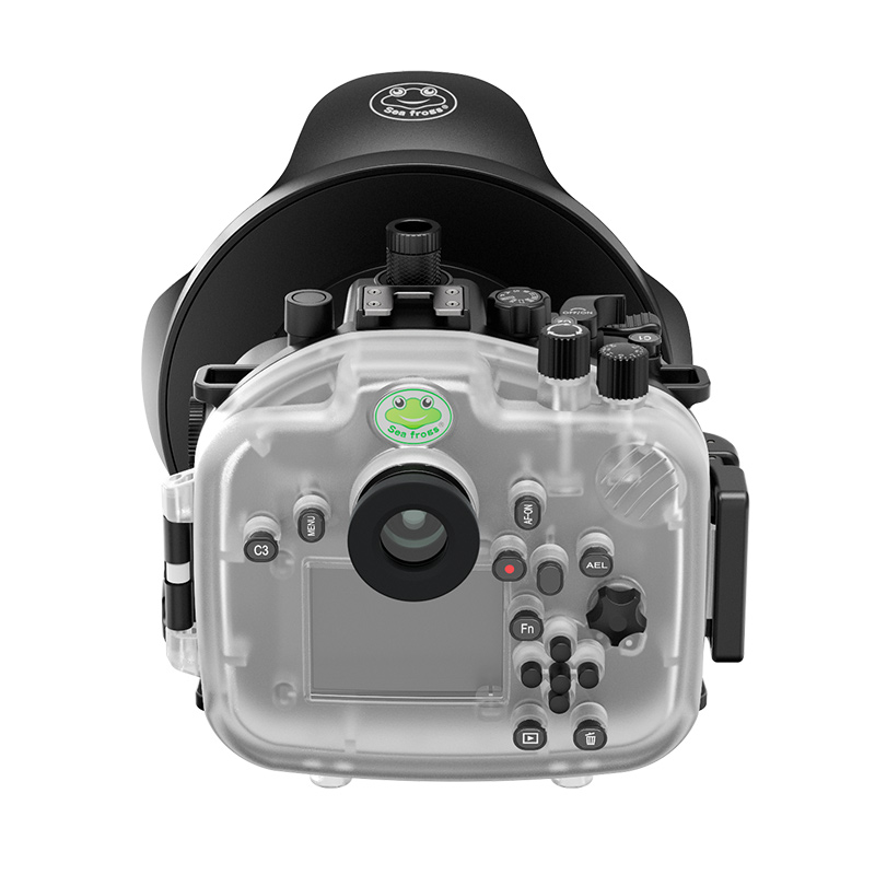 Sea Frogs 40M/130FT Underwater Camera Housing For Sony A7R IV (ILCE-7RM4A) With Dome Port WA005-F