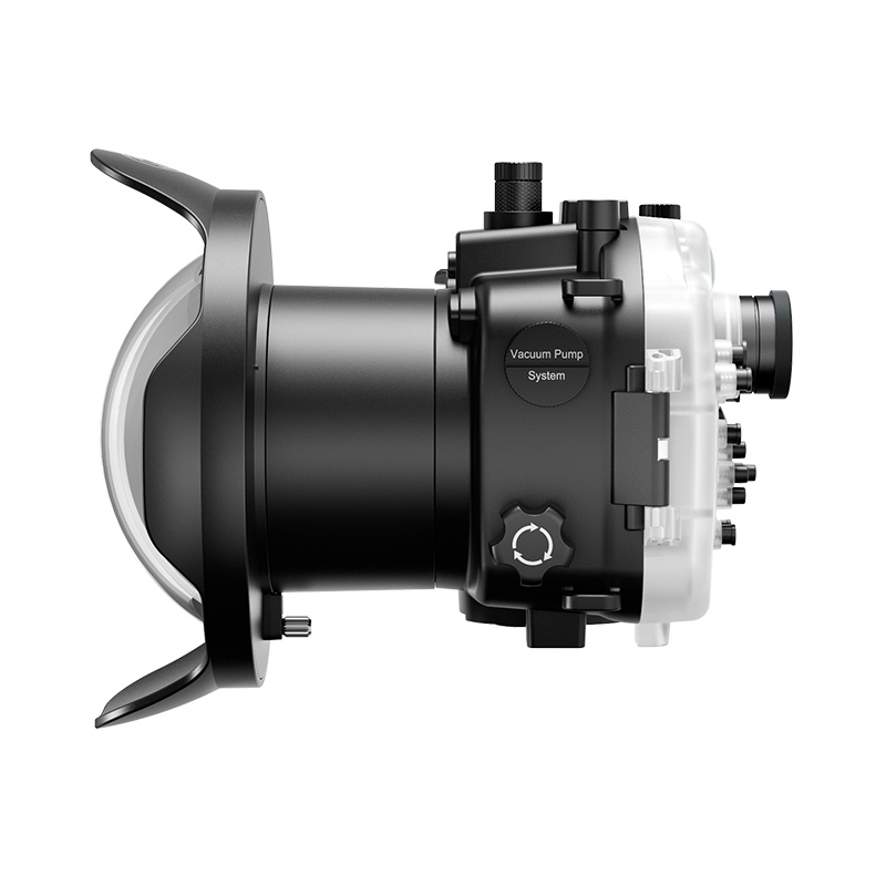 Sea Frogs 40M/130FT Underwater Camera Housing For Sony A7R IV (ILCE-7RM4A) With Dome Port WA005-F