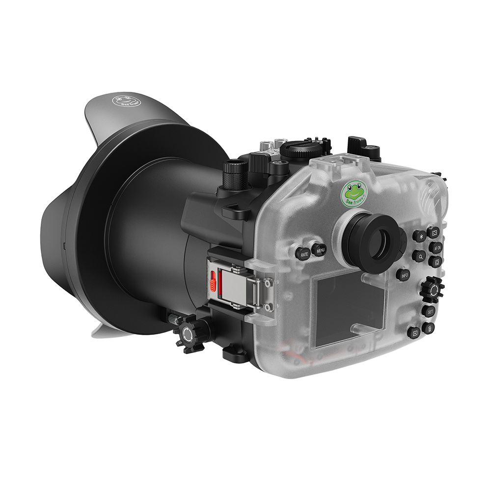 Seafrogs 40M/130FT Underwater Camera Housing For Canon EOS-R6-II With WA005-A Dome Port