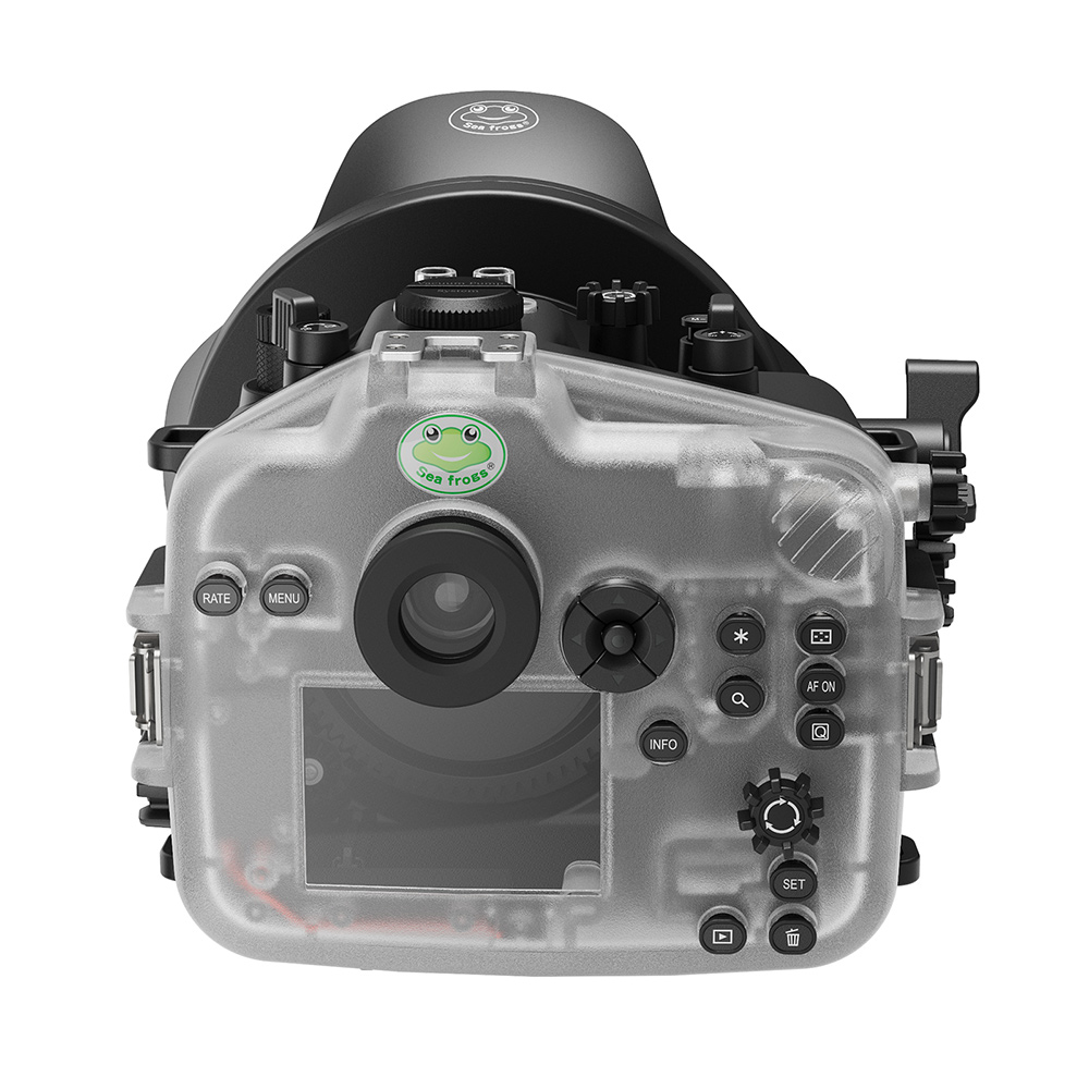 Seafrogs 40M/130FT Underwater Camera Housing For Canon EOS-R6-II With WA005-A Dome Port