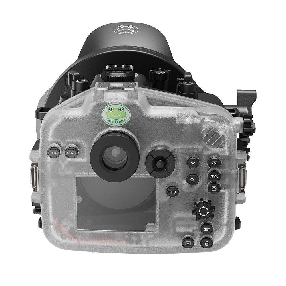 Sea Frogs 40M/130FT Underwater Camera Housing For Canon EOS-R6-II With WA005-F Dome Port