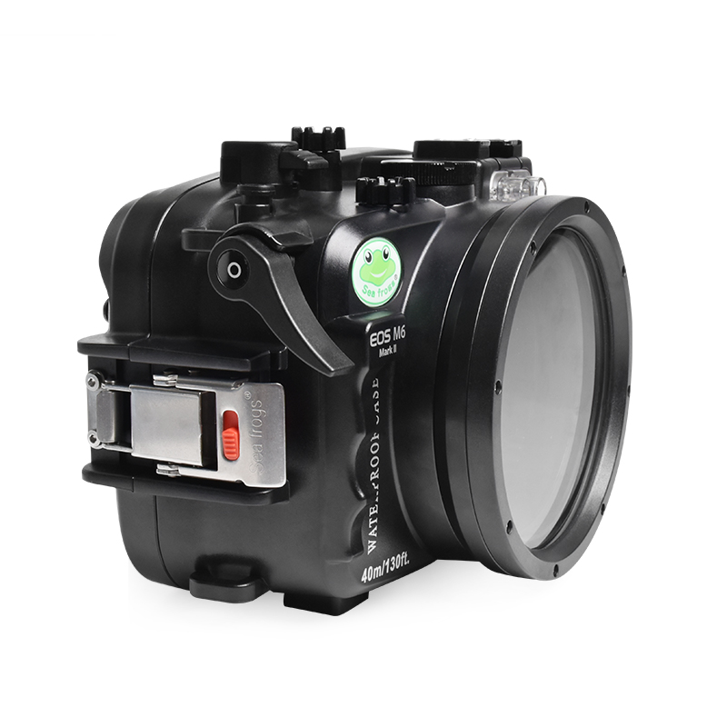 Sea Frogs 40M/130FT camera waterproof case for Canon EOS-M6 II (FL22)