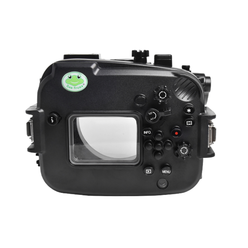 Sea Frogs 40M/130FT camera waterproof case for Canon EOS-M6 II with Dome Port (WA005-A / WA005-B)