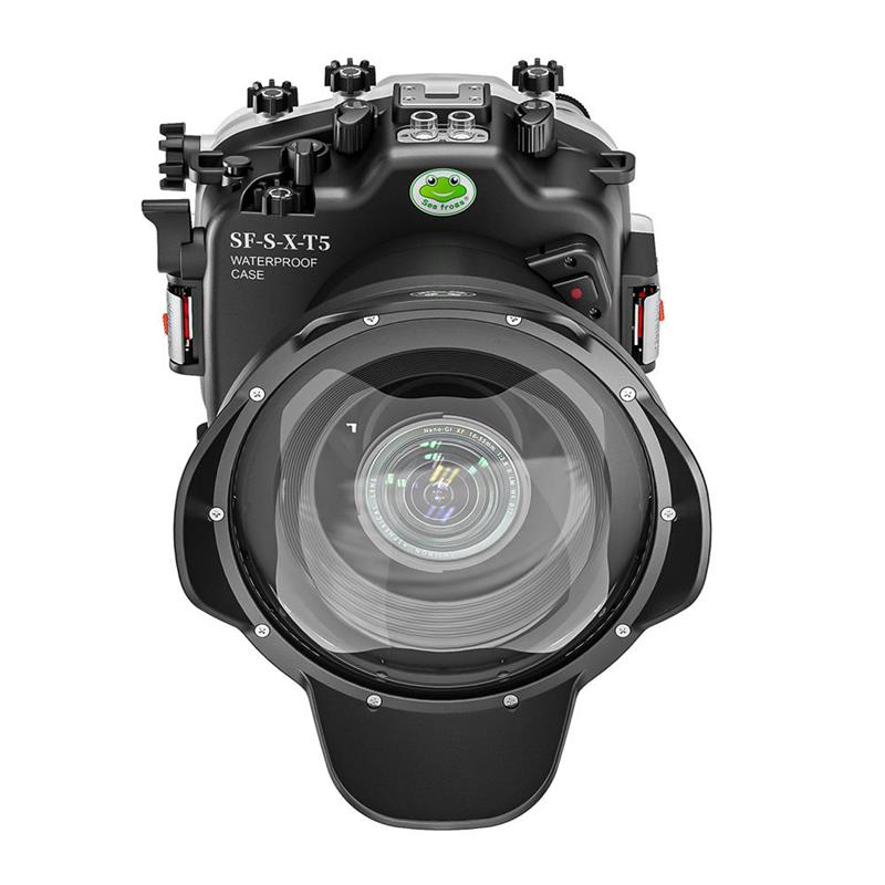 Sea Frogs 40m/130ft Underwater Camera Housing For Fujifilm X-T5 with WA005-A Dome Port